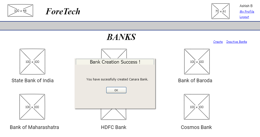 Bank Create Confirm