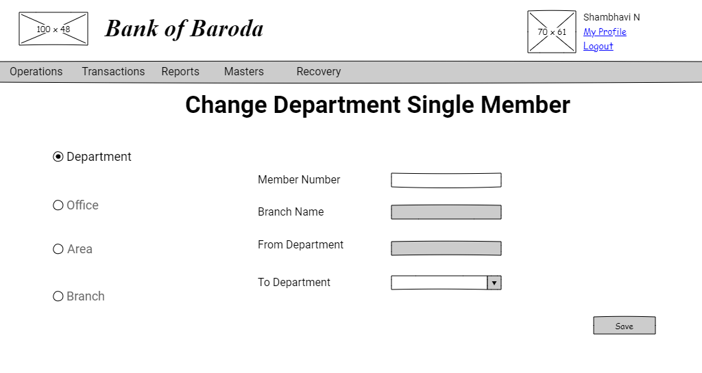 Change Department To Single Create