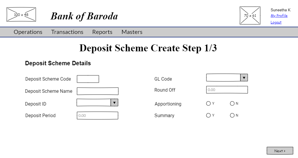 Deposit Scheme Create 1