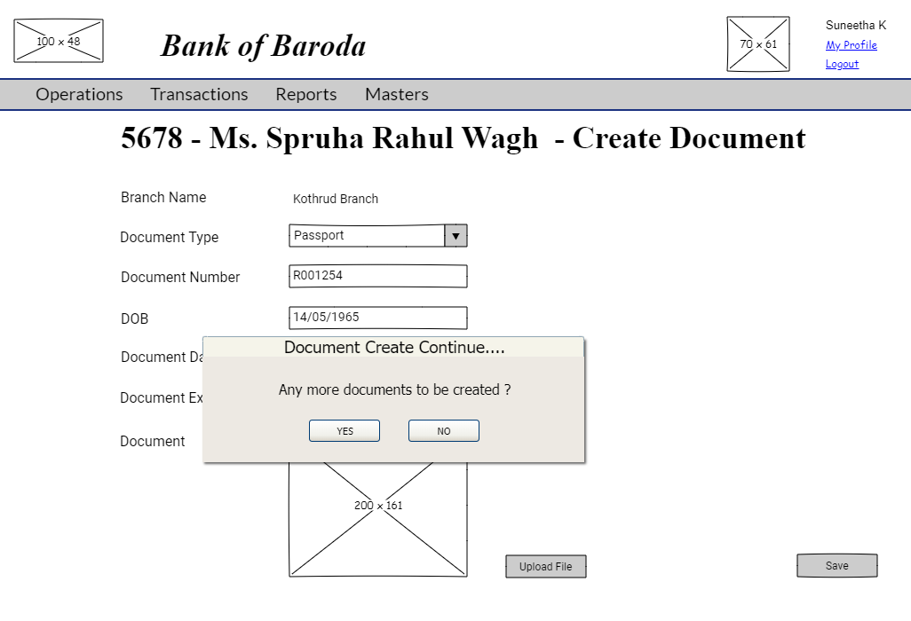 Document Create Loop