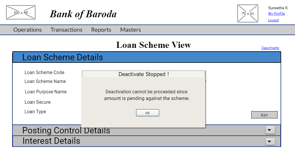 Loan Scheme Deactivate Confirmation